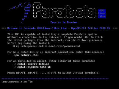 Parabola CLI Edition screen-shot